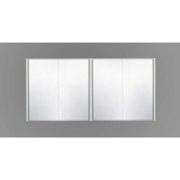 1500 White Mirror Cabinet - Shaving Mirror Cabinet