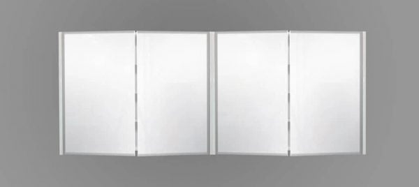 1800 White Mirror Cabinet - Shaving Mirror Cabinet