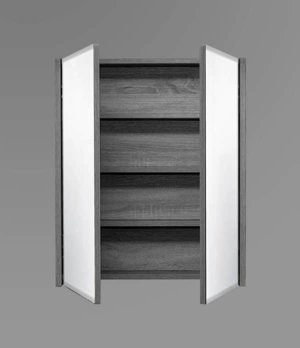 600 Charcoal Mirror Cabinet - Shaving Mirror Cabinet