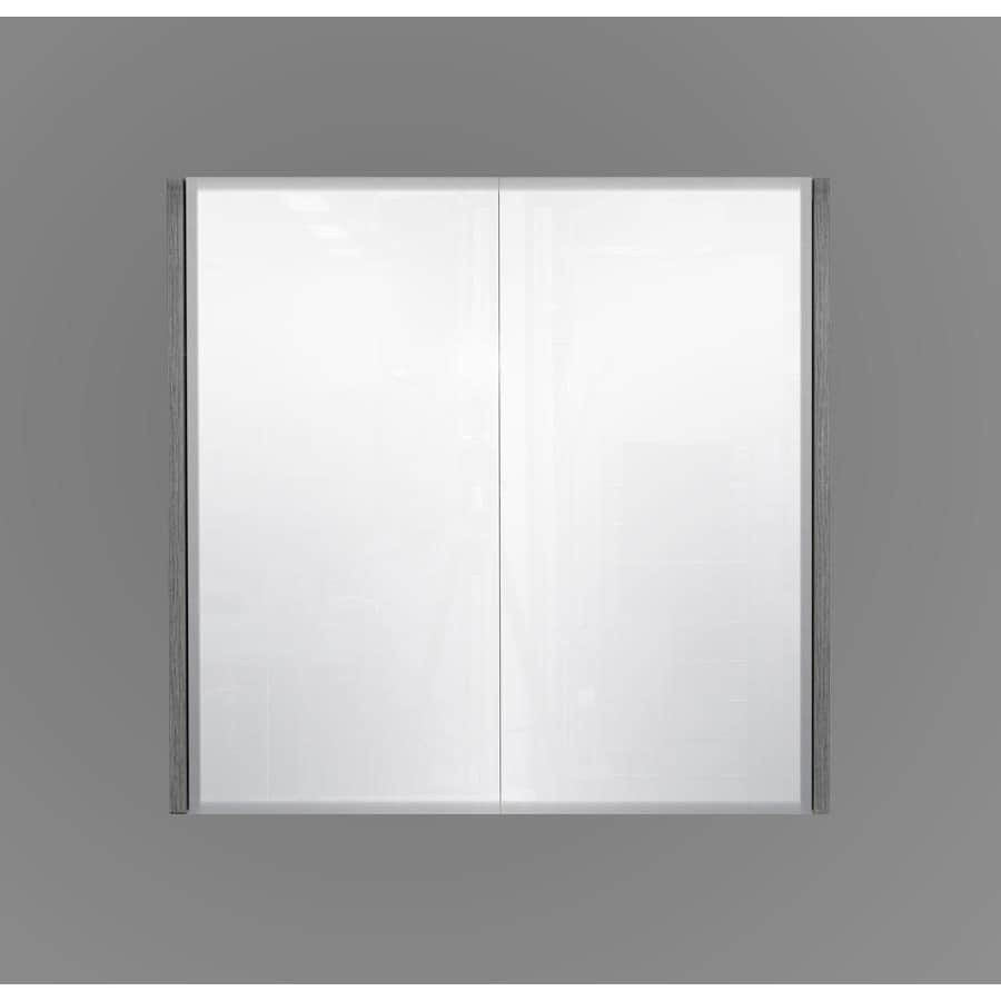 750 Charcoal Mirror Cabinet - The Bathroom Outlet