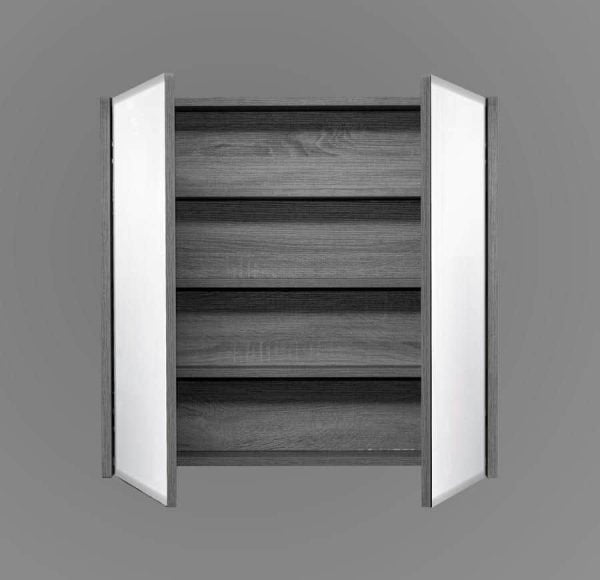 750 Charcoal Mirror Cabinet - Shaving Mirror Cabinet