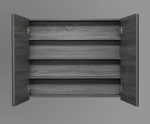900 Charcoal Mirror Cabinet - Shaving Mirror Cabinet