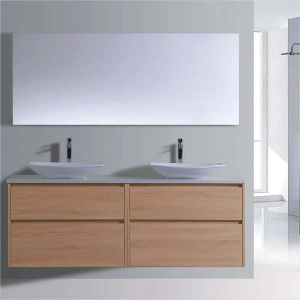 Caliber 1800 Oak - Wall Hung Vanity | Bathroom Vanity | Bathroom Cabinet