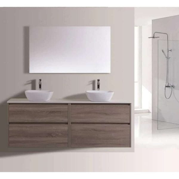 Caliber 1800 Wenge - Wall Hung Vanity | Bathroom Vanity | Bathroom Cabinet