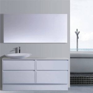 Caliber 1800 White – Freestanding Vanity- Bathroom Vanity Unit | Bathroom Cabinet