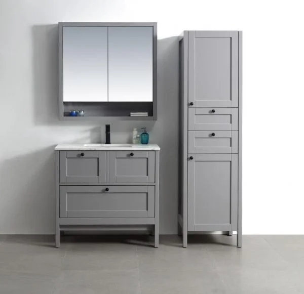 Hampton 0900 Matte Grey – Freestanding Vanity- Bathroom Vanity Unit | Bathroom Cabinet
