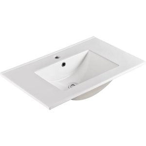 Slate 750 Intergrated Ceramic Top - Inset Basin - Vanity Tops | Vanity Tops Only | Bathroom Basins