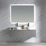 Bella 1500 Wall Hung Vanity - Matte Grey