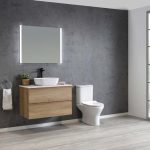 Edge 750 Wall Hung Vanity - Bamboo Oak - Image 2