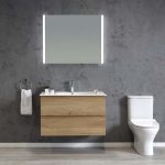 Edge 750 Wall Hung Vanity - Bamboo Oak - Image 5