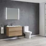 Edge 750 Wall Hung Vanity - Bamboo Oak - Image 6