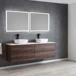 Edge 1500 Wall Hung Vanity - Walnut - Image 2