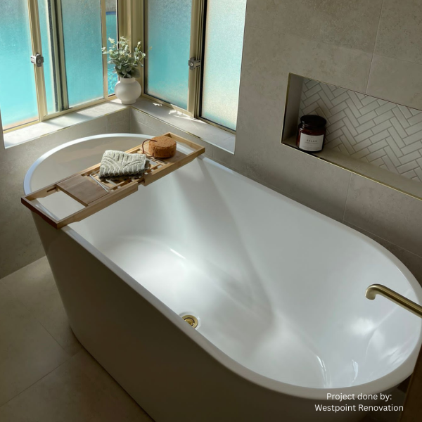 Allureslim 1700mm - Narrow Freestanding Bath - Image 2