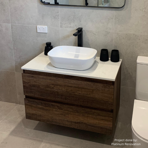Edge 750 Wall Hung Vanity - Walnut - Image 5