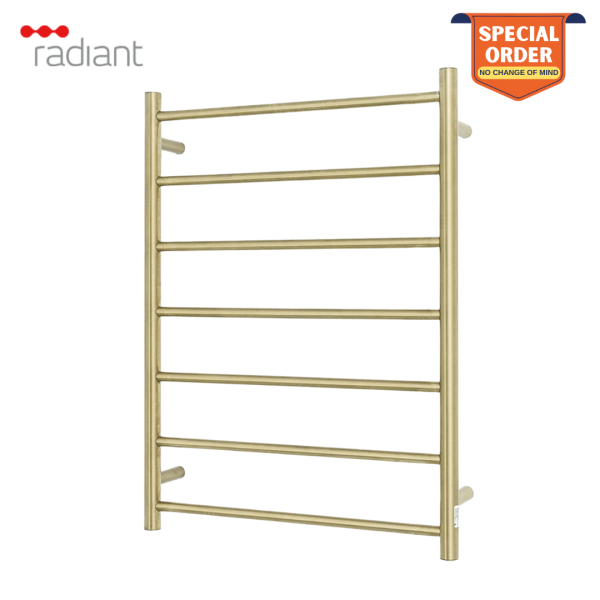Radiant 600 x 800mm Heated Towel Rail – 7 Bar Ladder Style - Image 5