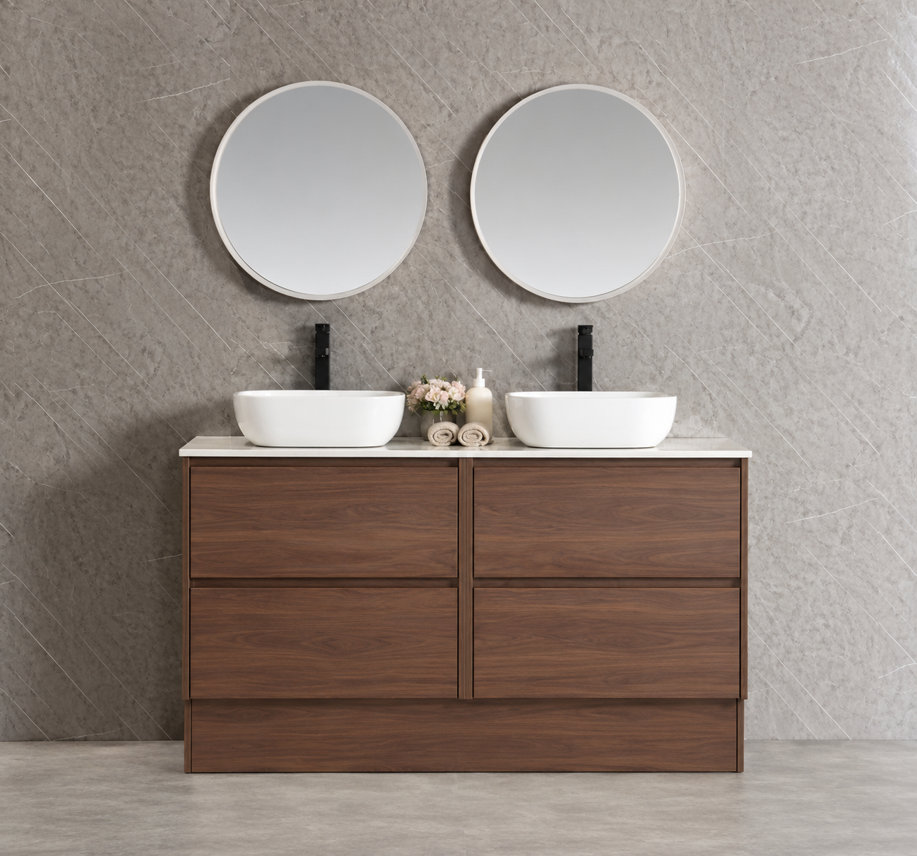 Caliber 1500 Vanity - Mocha Oak