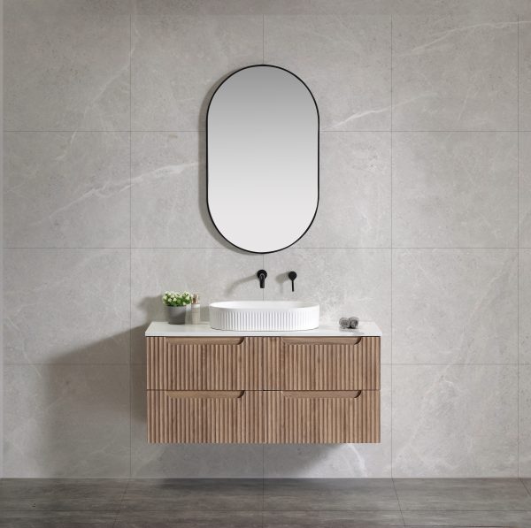 Chicago 1200 Wall Hung Vanity - Tasmania Oak 1200