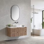 Chicago 1200 Wall Hung Vanity - Tasmania Oak 1200 - Image 4