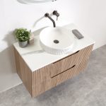 Chicago 900 Wall Hung Vanity - Tasmania Oak 900 - Image 3