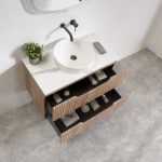 Chicago 900 Wall Hung Vanity - Tasmania Oak 900 - Image 4