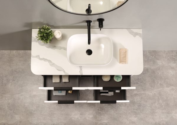 Darlington 1200 Wall Hung Vanity - Matte White - Image 5
