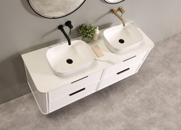 Darlington 1800 Wall Hung Vanity - Matte White - Image 3