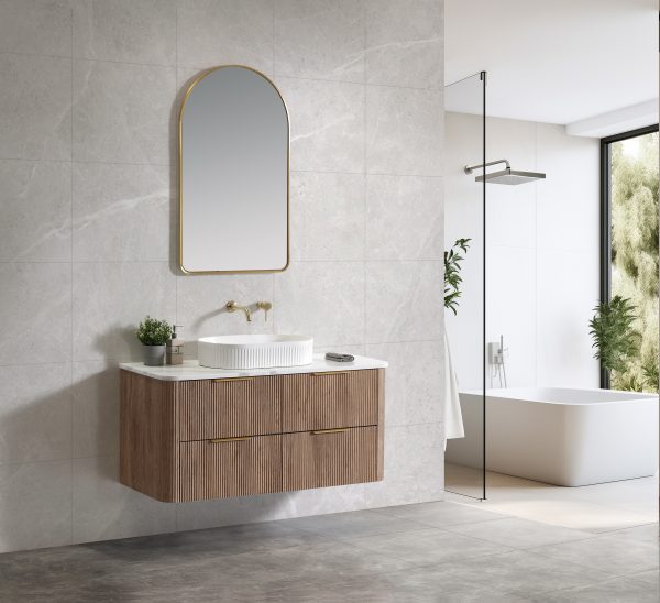Kayla 1200 Wall Hung Vanity - Tas Oak - Image 2