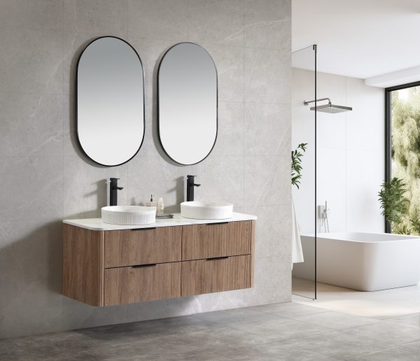 Kayla 1500 Wall Hung Vanity - Tas Oak - Image 2