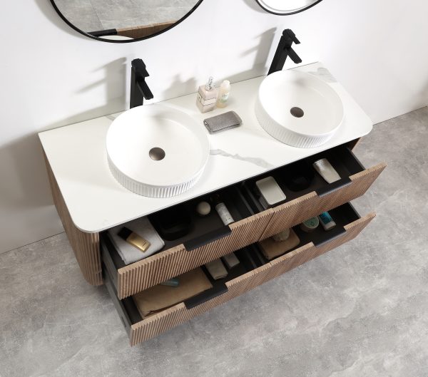 Kayla 1500 Wall Hung Vanity - Tas Oak - Image 4