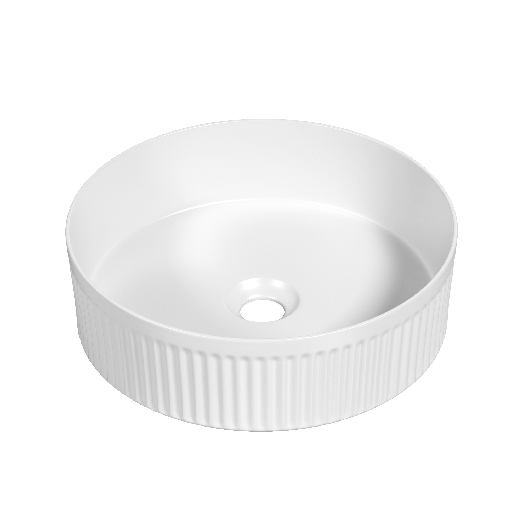 Cindy Fluted- Above Counter Ceramic Basin - Image 3